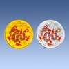深圳金大福：2012年彩色金银龙赏析