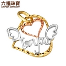 六福珠宝18K金分色吊坠图片_珠宝图片