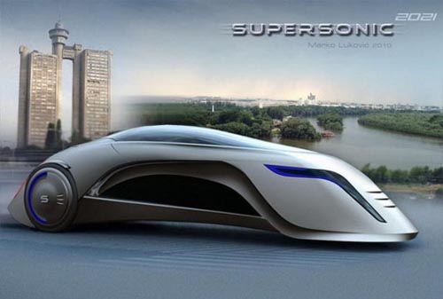 supersonic car 极致科幻的未来概念车