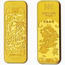 高赛尔万足金9999祥龙献瑞金条图片_珠宝图片