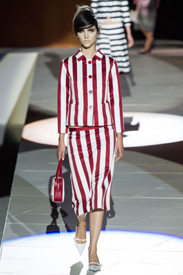 条纹时尚 marc jacobs 2013纽约春夏时装秀-服装-金投