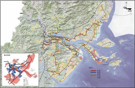 温州轨道交通站点规划图