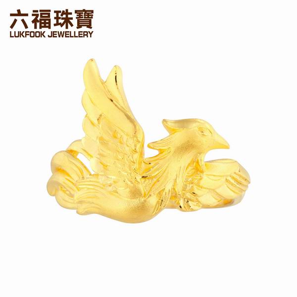 六福珠宝<em>千足金</em>婚嫁龙凤黄金<em>女款戒指</em>图片_珠
