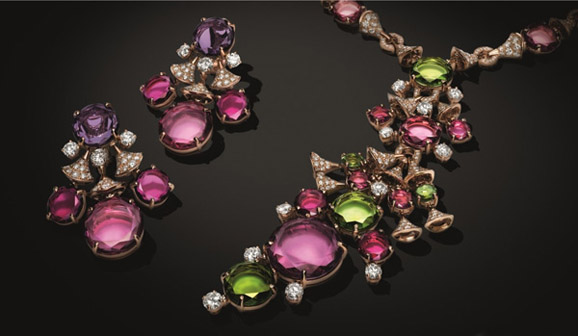 宝格丽DIVA系列珠宝 扇子造型营造东方风情