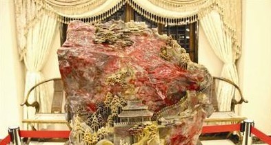 赏析昌化鸡血名石“千秋万代”(图)