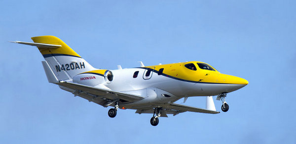 hondajet私人飞机在美国进行飞行测试 将开始出售