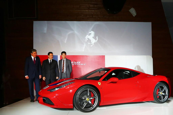 法拉利「458 speciale」中国大陆首次亮相