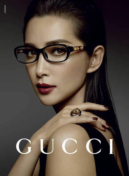 李冰冰演绎全新gucci竹节奢侈品眼镜广告形象