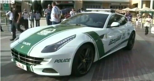 全宇宙最奢侈警局 迪拜警察巡逻都用超级跑车