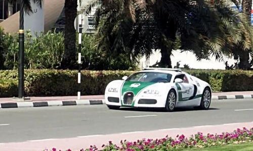 全宇宙最奢侈警局 迪拜警察巡逻都用超级跑车