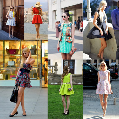 夏季<a href='http://www.china1f.com' target='_blank'>服装</a>搭配技巧 收腰塑形必备神器连衣蓬裙