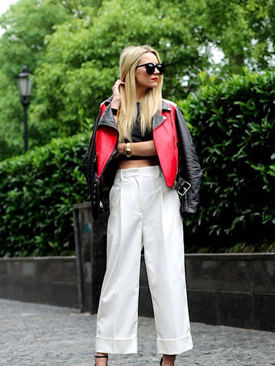 秋装<a href='http://www.china1f.com' target='_blank'>服装</a>流行趋势示范 阔腿裤复古显气场