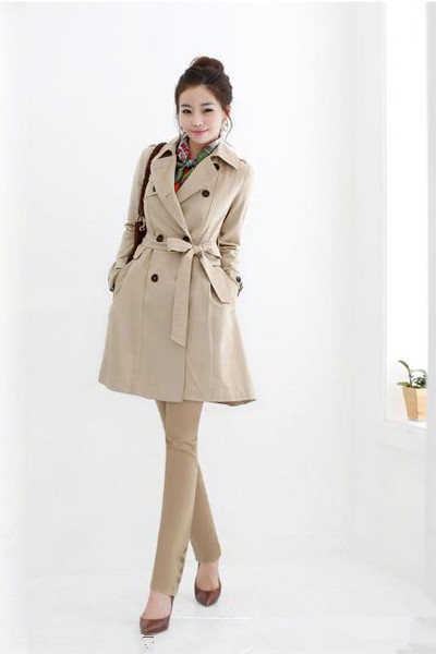 点击图片查看详情 风衣配什么裤子好看女_卡其风衣配什么裤子