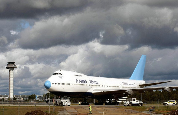 热门飞机波音747 变身转型时尚旅社