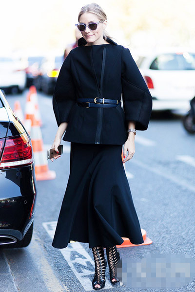 冬装外套穿衣搭配技巧示范 有腰才能有未来