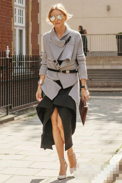 冬装外套穿衣搭配技巧示范 有腰才能有未来