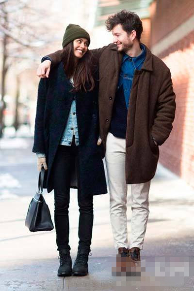 明星情侣装穿衣搭配示范 甜蜜约会羡煞旁人