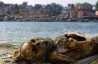 印度恒河现百具浮尸:或是因为家属无钱安葬