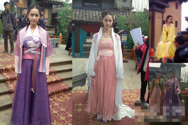 女神变丫鬟 允儿穿衣搭配古装不如时装美