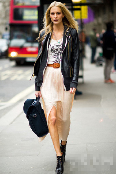 不仅仅是帅气 机车皮衣<a href='http://www.china1f.com' target='_blank'><a href='http://www.china1f.com' target='_blank'>服装</a></a>流行趋势示范