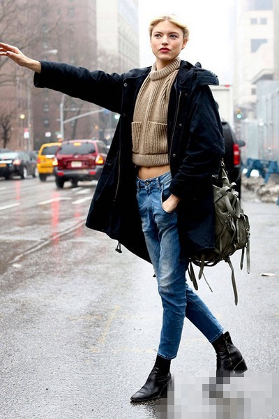 冬春季必备穿衣搭配技巧 皮靴得hold