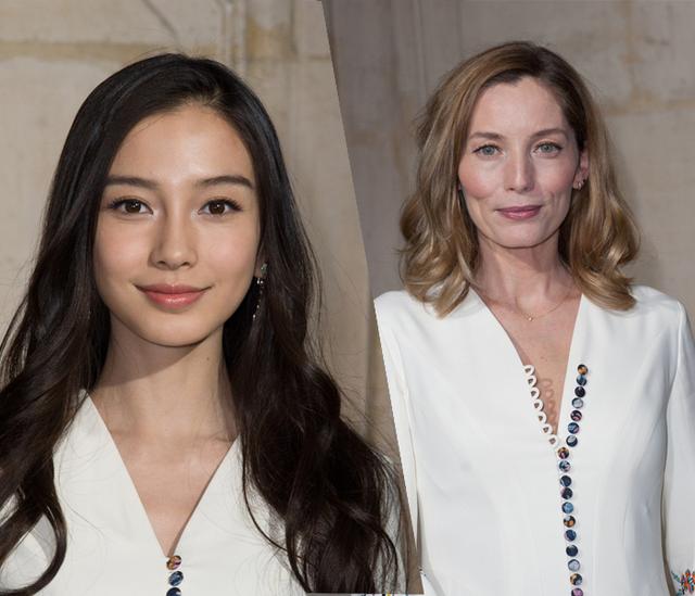 超尴尬!杨颖Dior秀场撞衫名模Lucie