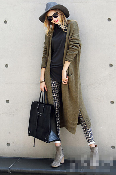 要温暖也要清新 毛衣外套暖心穿衣搭配技巧