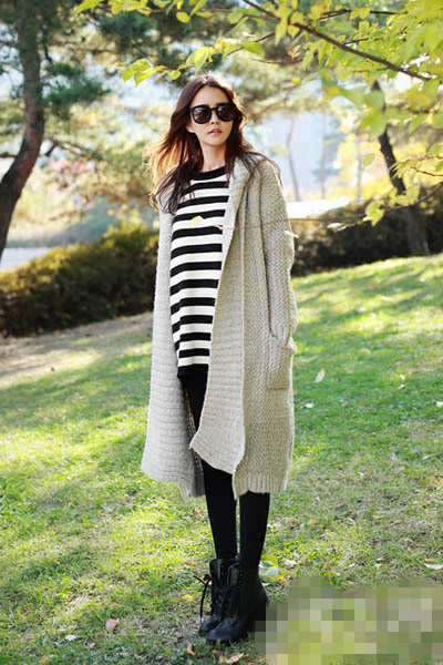 要温暖也要清新 毛衣外套暖心穿衣搭配技巧