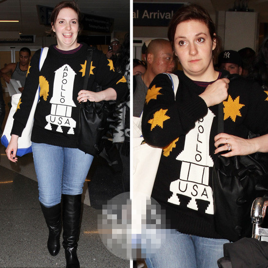 百搭卡通火箭毛衣 Lena Dunham撞衫Angelababy