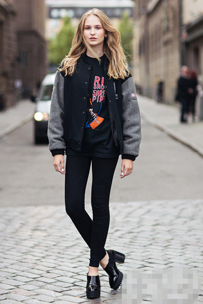 无惧降温 夹克穿衣搭配技巧寒风中依然有型