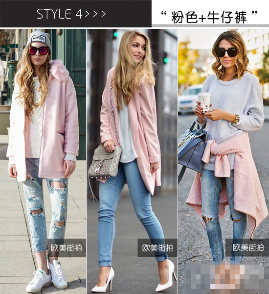 粉色<a href='http://www.china1f.com' target='_blank'>服装</a>流行趋势示范 完美驾驭桃花魅力升级