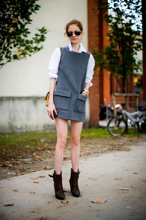 宽松H廓形背心裙穿衣搭配技巧示范