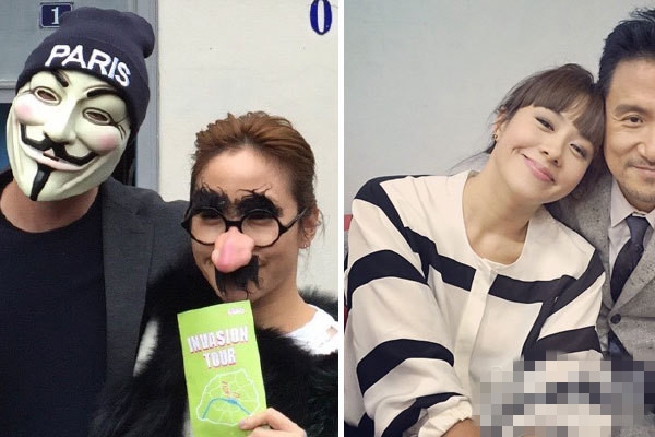 b+ab首次亮相时装周 林嘉欣<a href='http://www.china1f.com' target='_blank'>服装</a>搭配难辨认