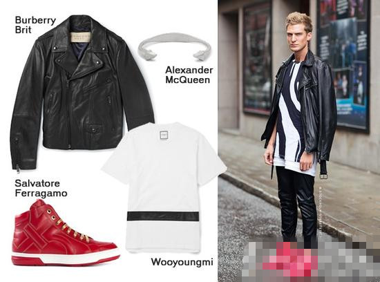 春季穿衣搭配技巧示范 机车皮衣要这样穿才夯