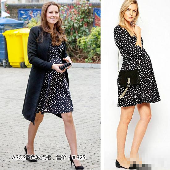 王室也爱白菜价 凯特王妃300块裙子<a href='http://www.china1f.com' target='_blank'>服装</a>搭配示范