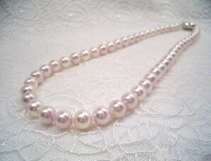 日本三重县特产:纯正淡水珍珠项链