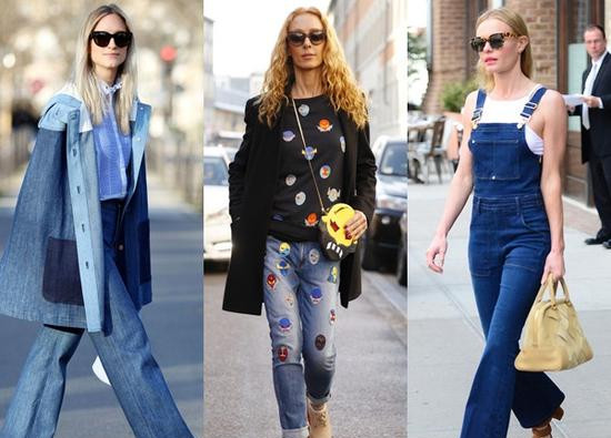 跟着女星学穿服装流行趋势 牛仔背带裤穿出高级范儿