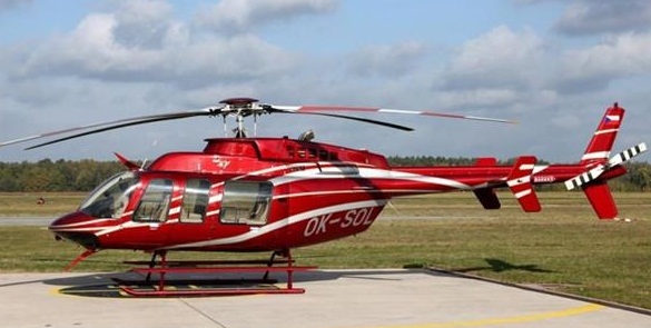 贝尔407私人直升机:安装特殊玻璃 增加舱内采光