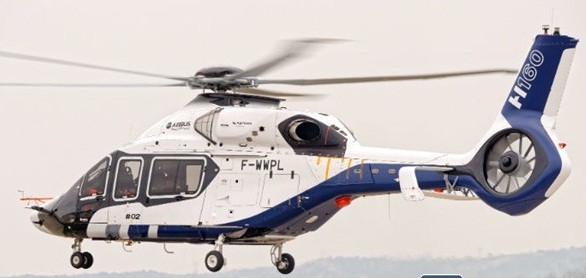 第二架h160私人直升机进行首次地面运行