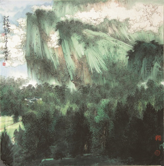 10杨耀宁-传统山水画 杨耀宁,1996年入江苏省国画院山水画研究所从事
