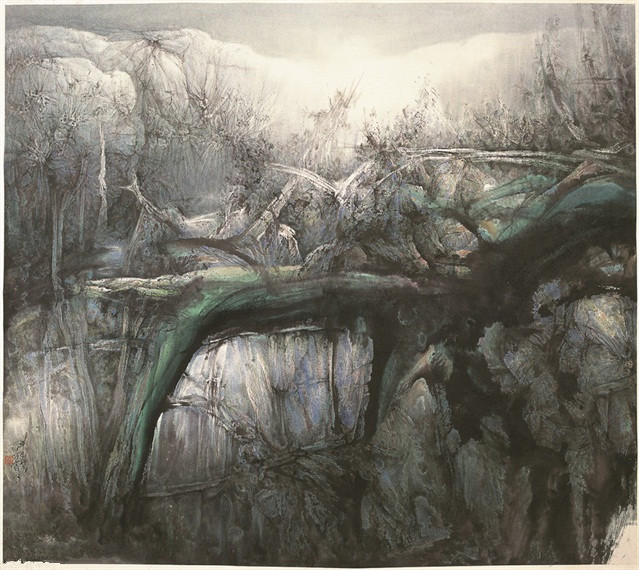 20杨耀宁-现代山水画 杨耀宁,1996年入江苏省国画院山水画研究所从事