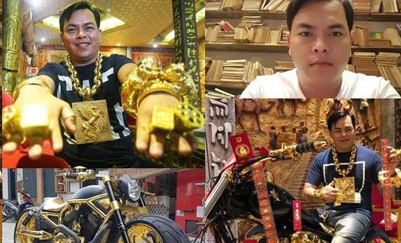 "越南黄金哥"戴26斤重的黄金首饰导致颈部出问题