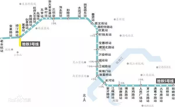 杭州地铁5号线线路图?