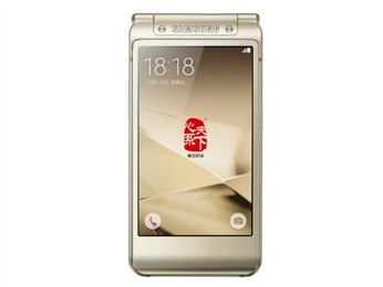 三星(samsung) w2016 心系天下 电信版4g手机 金色