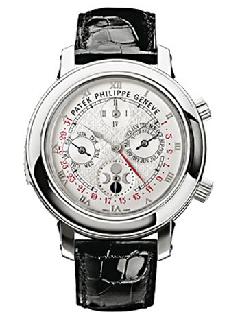 百达翡丽patek philippe 超级复杂功能时计 5002g白金