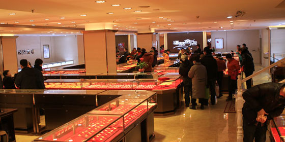 烟台福莱金店2000公斤黄金展被赞土豪 来年或推广全国