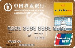 农行金穗携程旅行信用卡 (系列卡)