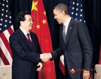 胡锦涛会见奥巴马 两元首达成广泛共识