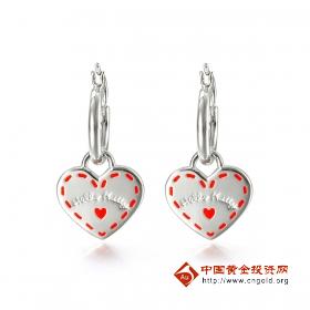 银925Hello Kitty心形耳环