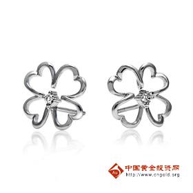 900白金(铂)耳环